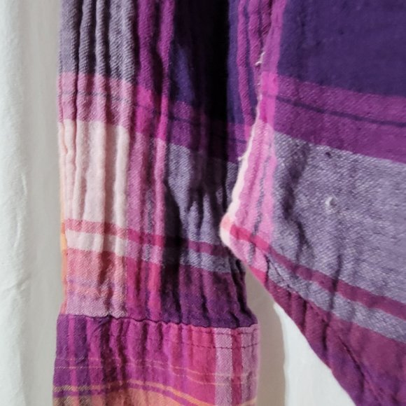 👚LOT OF 2! COMFY Plaid Overshirts Womens Small - Picture 8 of 12